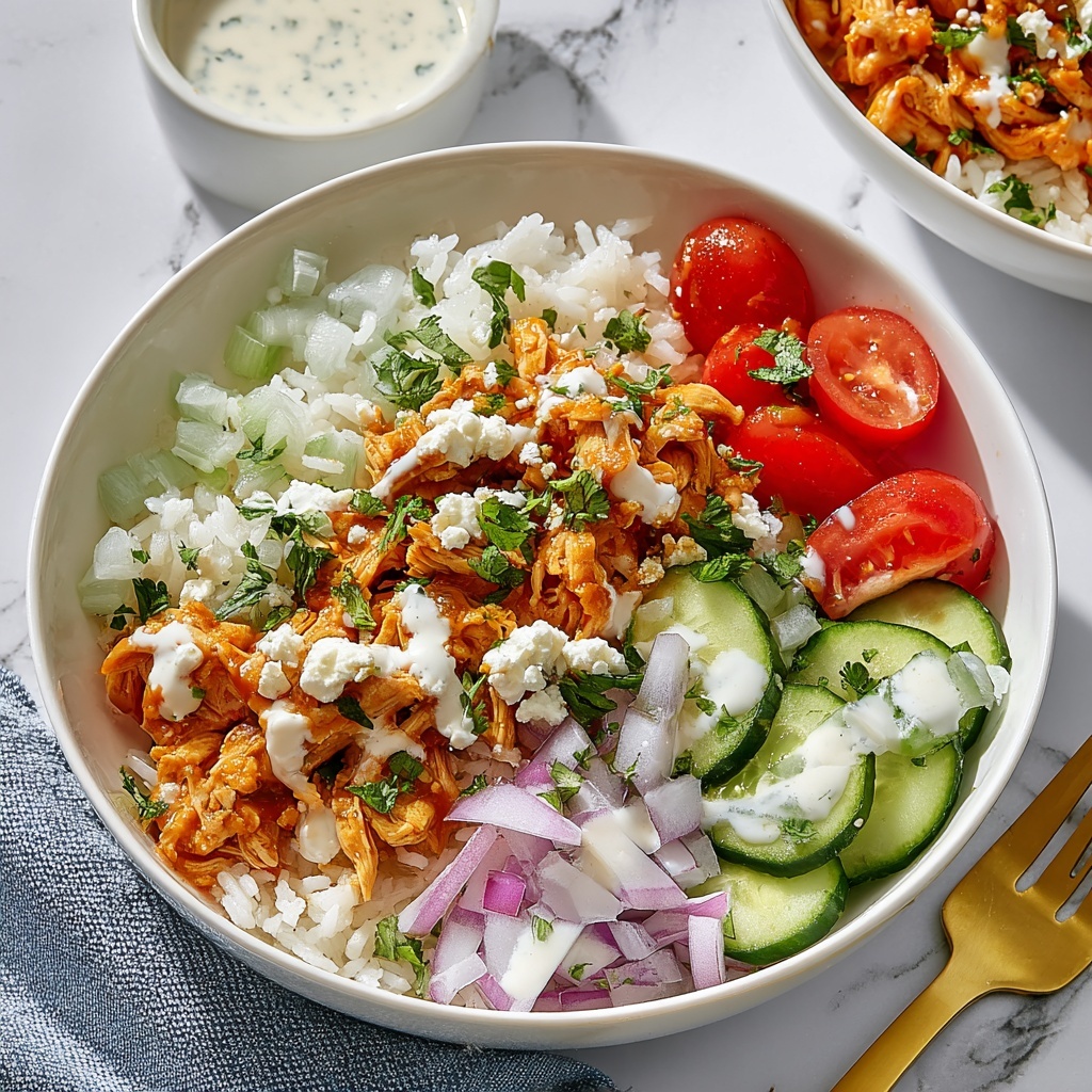 Quick Buffalo Chicken Rice Bowl Recipe - Recipe Image