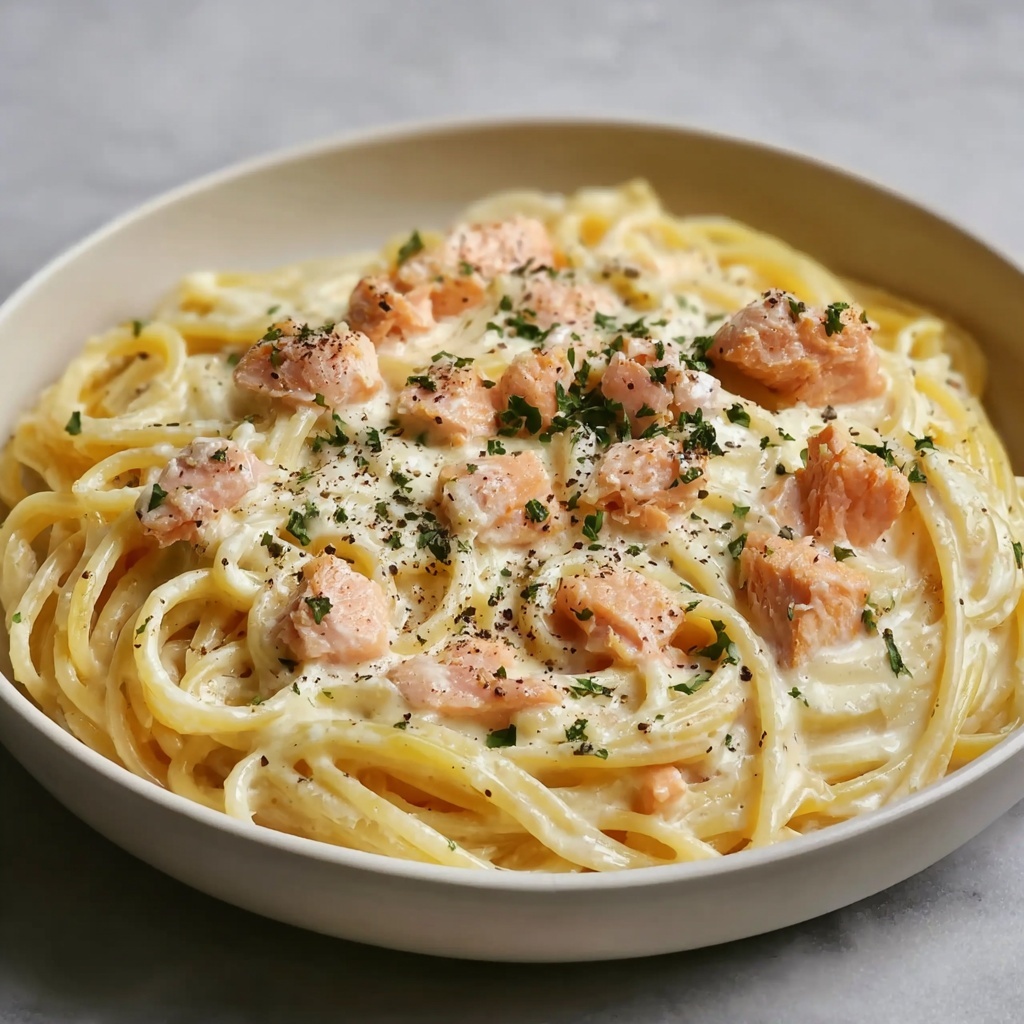 Smoked Salmon Carbonara Recipe - Recipe Image