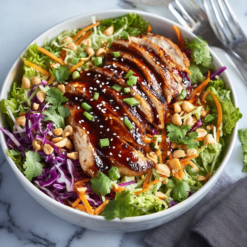 Crunchy Asian Sesame Chicken Salad Recipe - Recipe Image