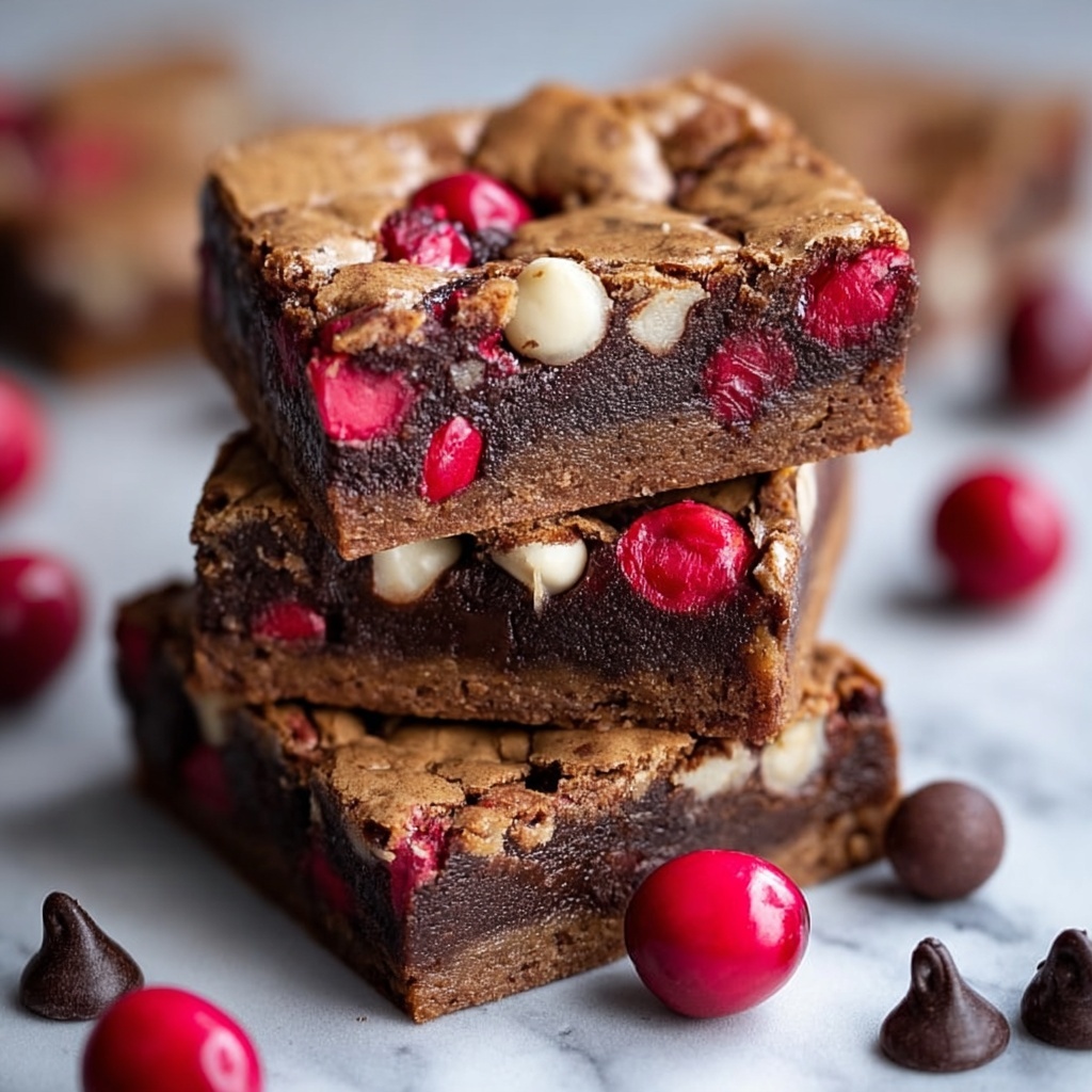 Cherry Chocolate Chip Blondies Recipe - Recipe Image