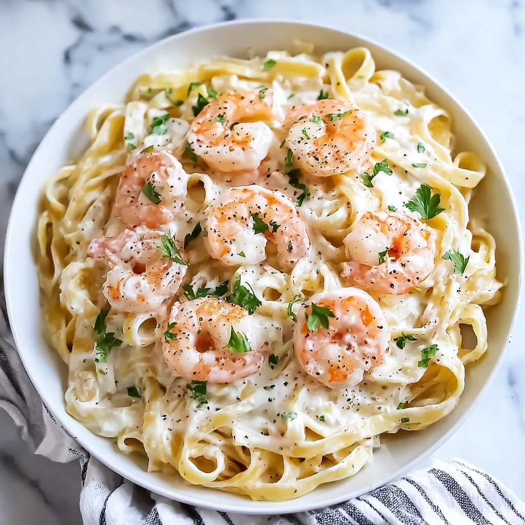 Shrimp Alfredo Pasta Recipe - Recipe Image