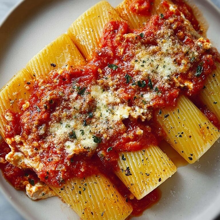 Ricotta & Parsley Paccheri Recipe