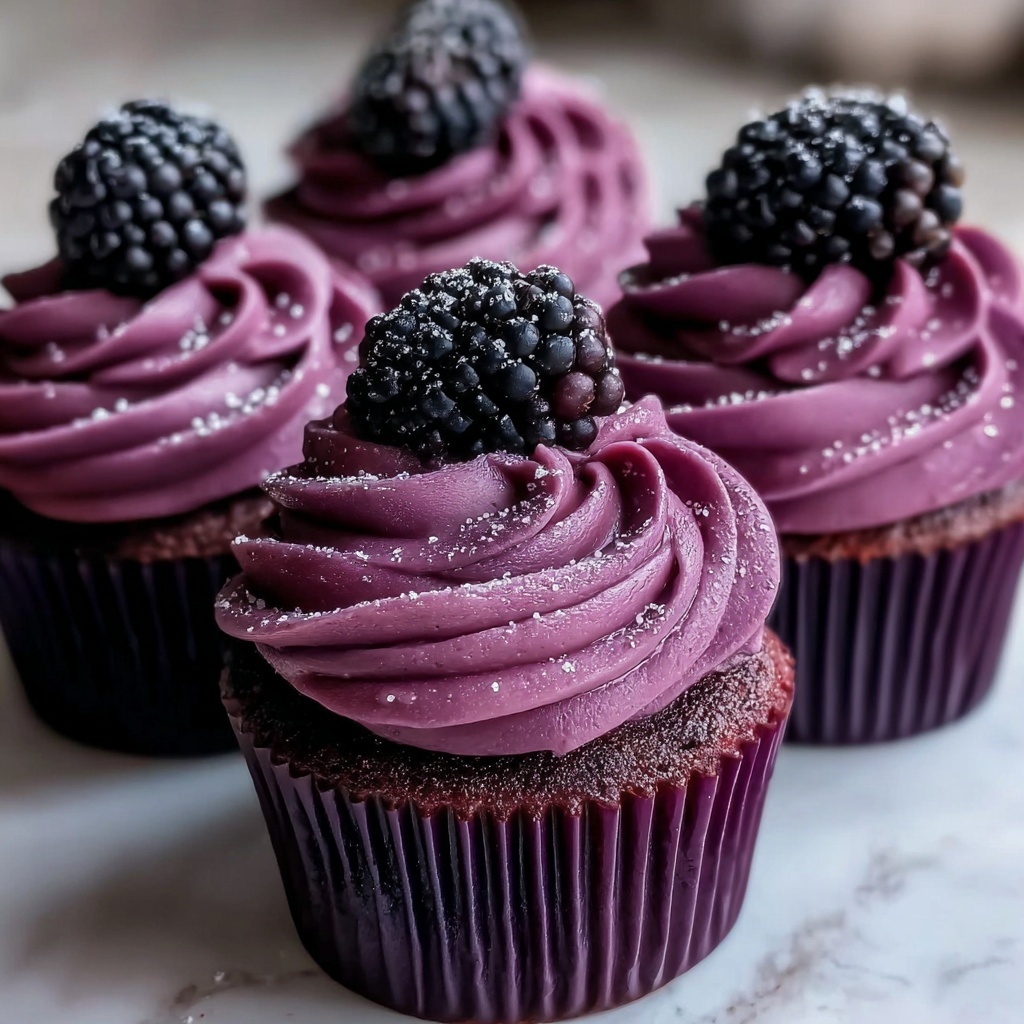 Purple Velvet Cupcakes Recipe - Recipe Image