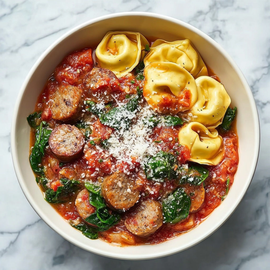 One Pan Tortellini with Sausage Recipe - Recipe Image