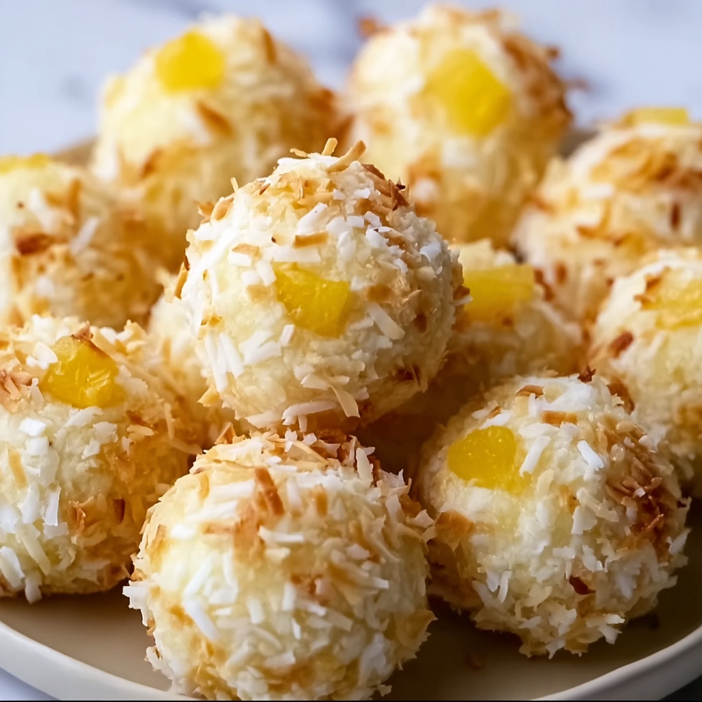Pineapple Coconut No-Bake Balls Recipe - Recipe Image