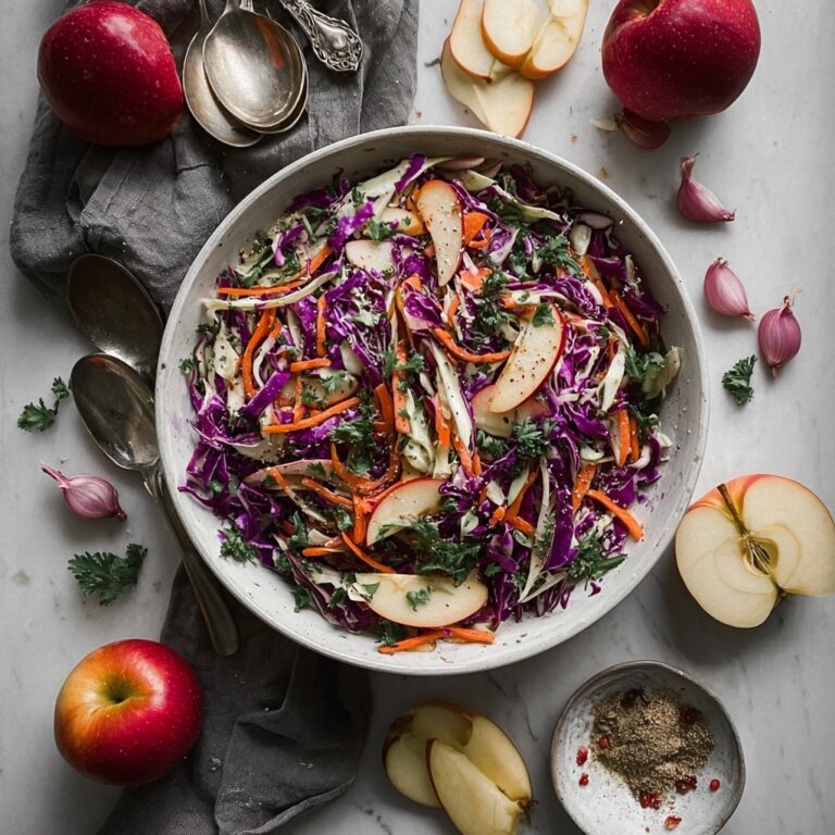 Apple Cabbage Coleslaw with Pecans Recipe