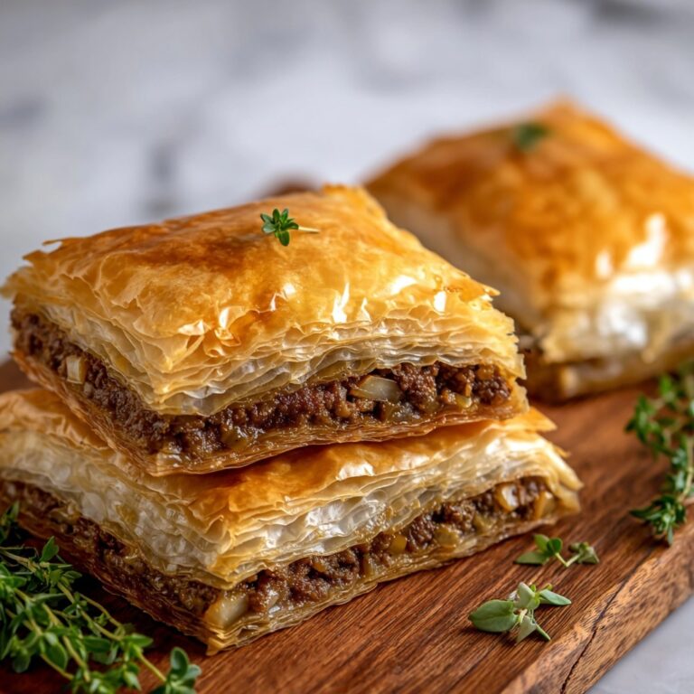Greek Phyllo Meat Pie (Kimadopita) Recipe