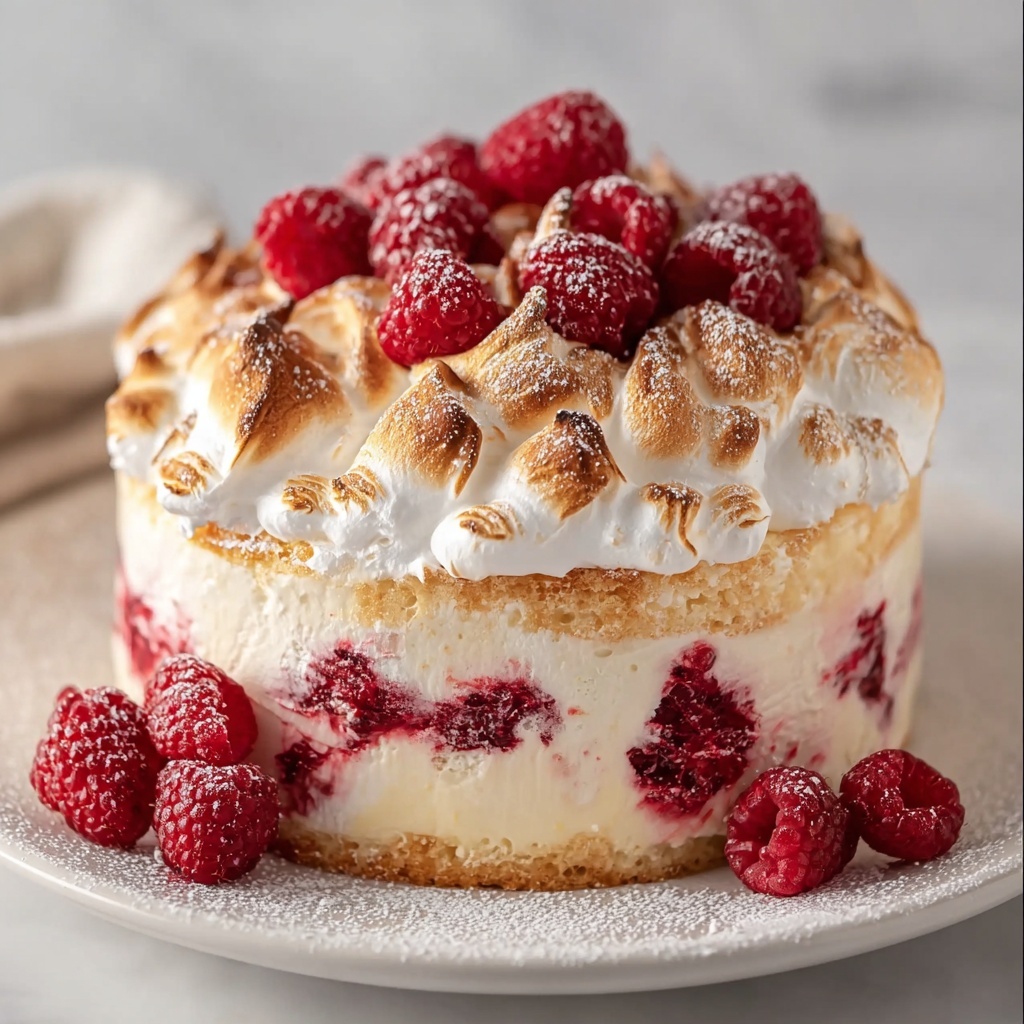 Meringue Roulade with Raspberries Recipe - Recipe Image