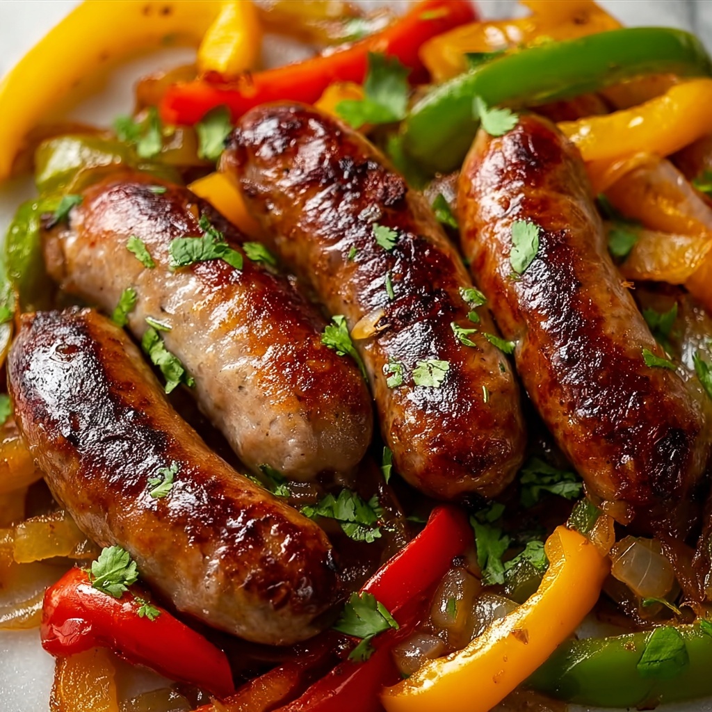 Andouille Sausage and Peppers Skillet Recipe - Recipe Image