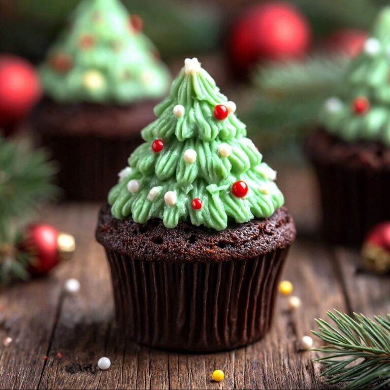 Christmas Tree Brownie Cups Recipe