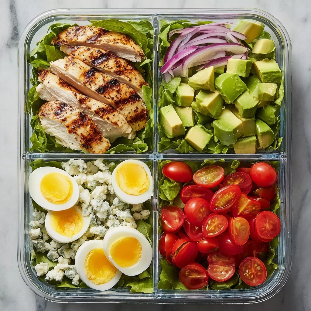 Easy Cobb Salad Meal Prep Recipe - Recipe Image