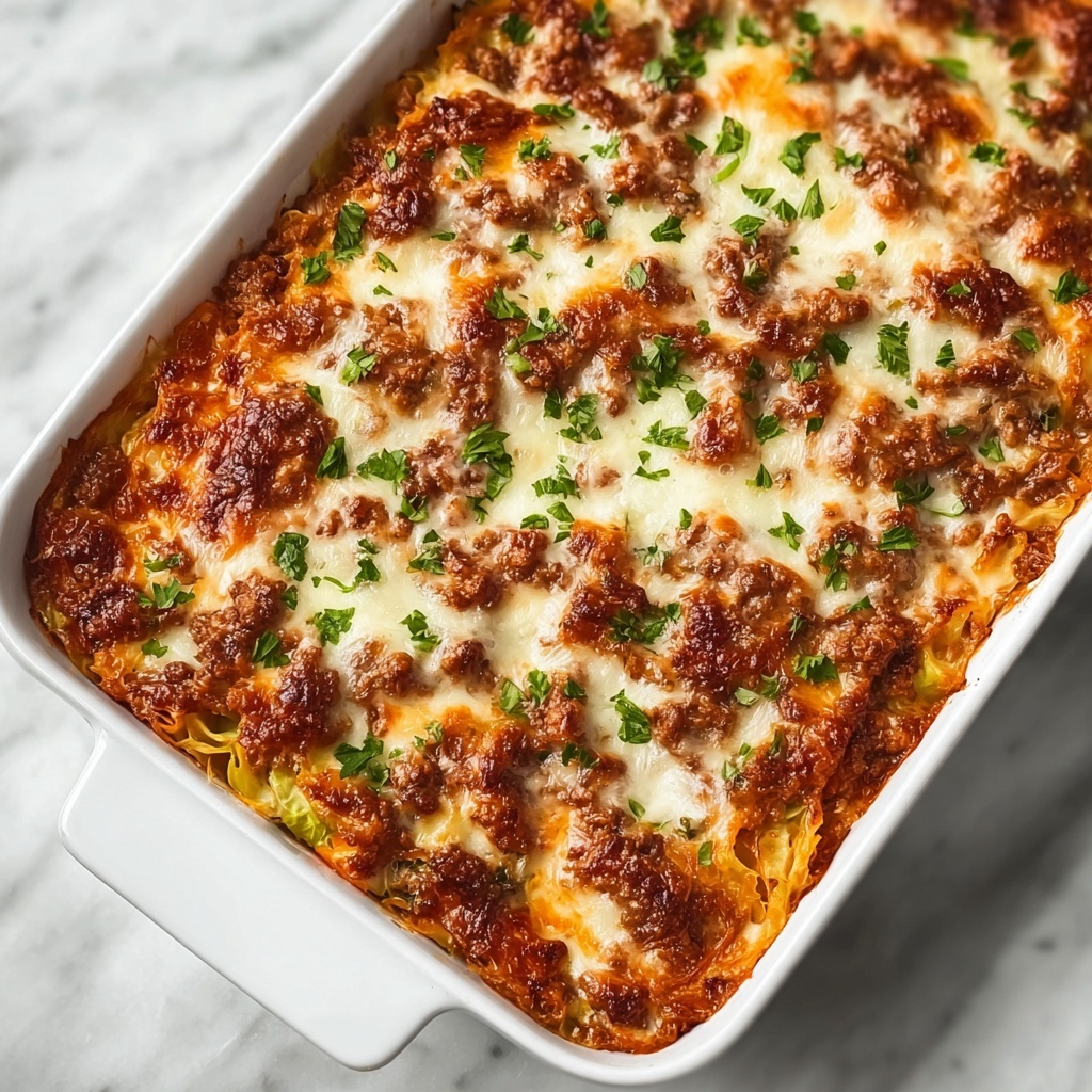 Keto Beef Cabbage Roll Casserole Recipe - Recipe Image