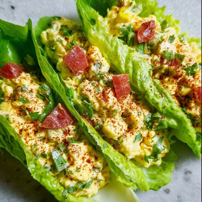 BLT Egg Salad Lettuce Wraps Recipe