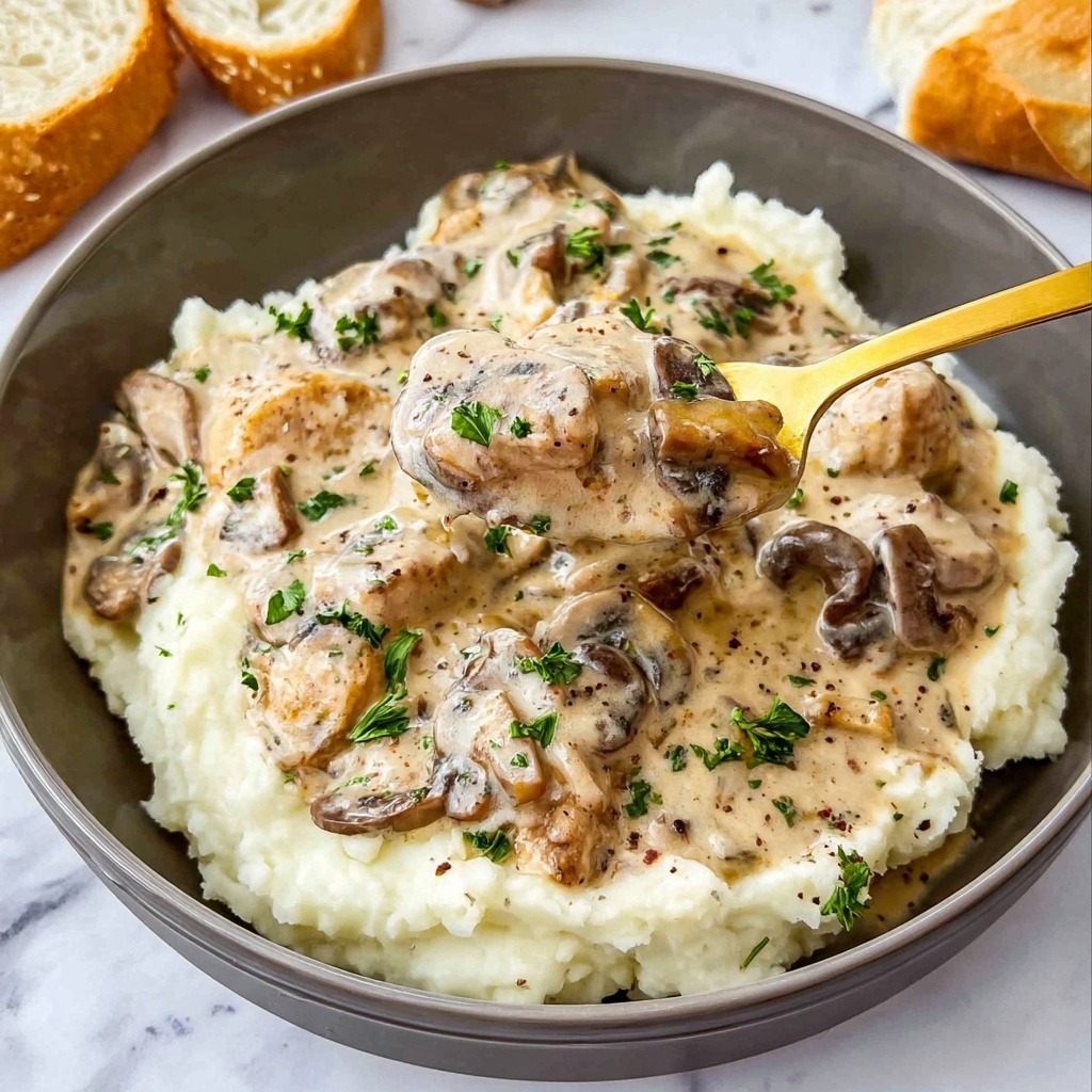 Creamy Chicken Stroganoff Recipe - Recipe Image