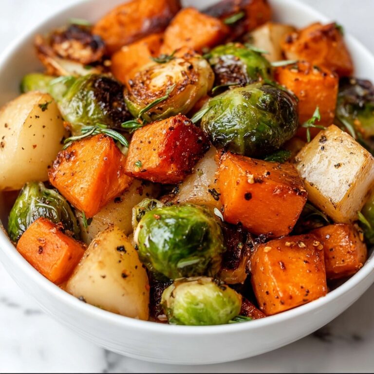 Maple Roasted Vegetables with Apples and Sweet Potatoes Recipe