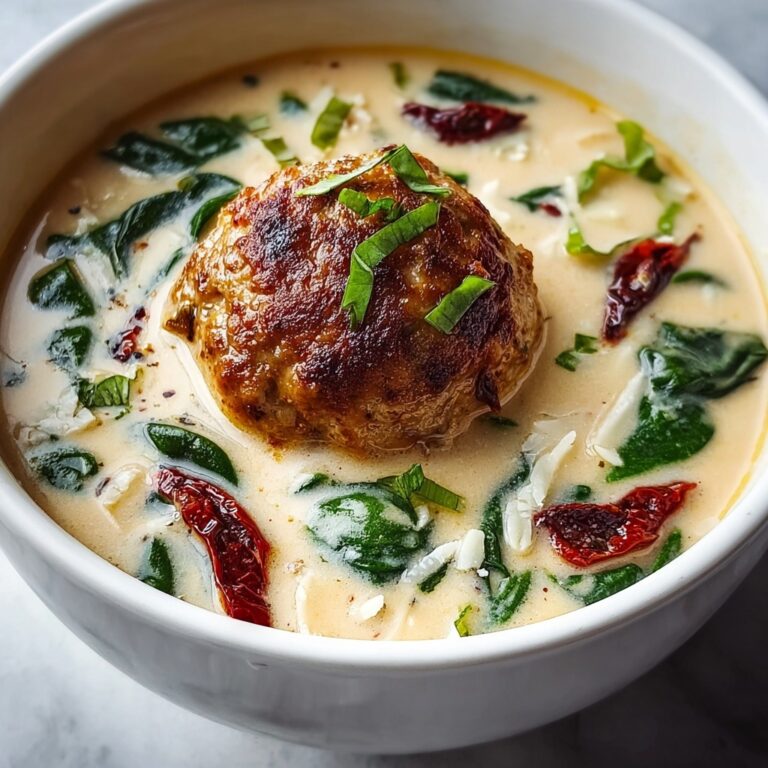 Creamy Tuscan Turkey Meatball Soup Recipe