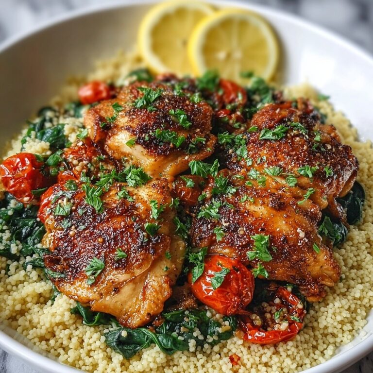 One-Pan Garlic Butter Chicken Couscous Recipe
