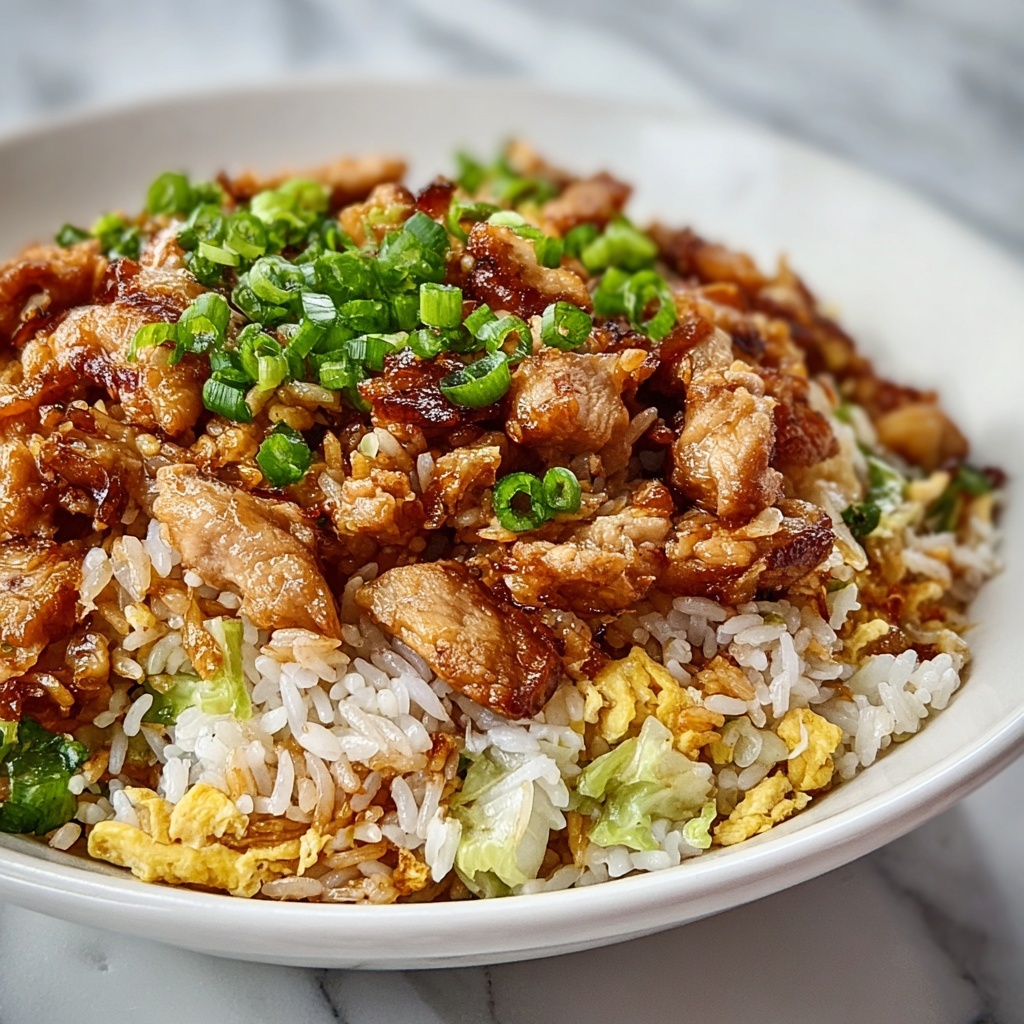 Egg Roll Fried Rice with Chicken Recipe - Recipe Image