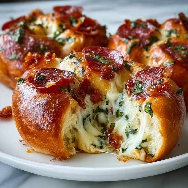 Pizza Roll Stuffed Garlic Knots Recipe