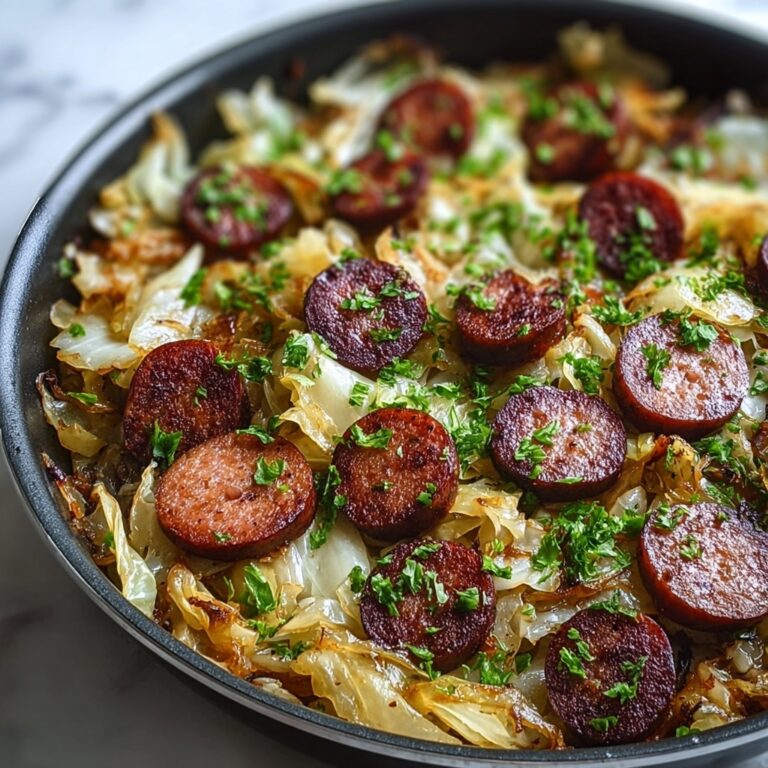 Smothered Cabbage with Sausage Skillet Recipe