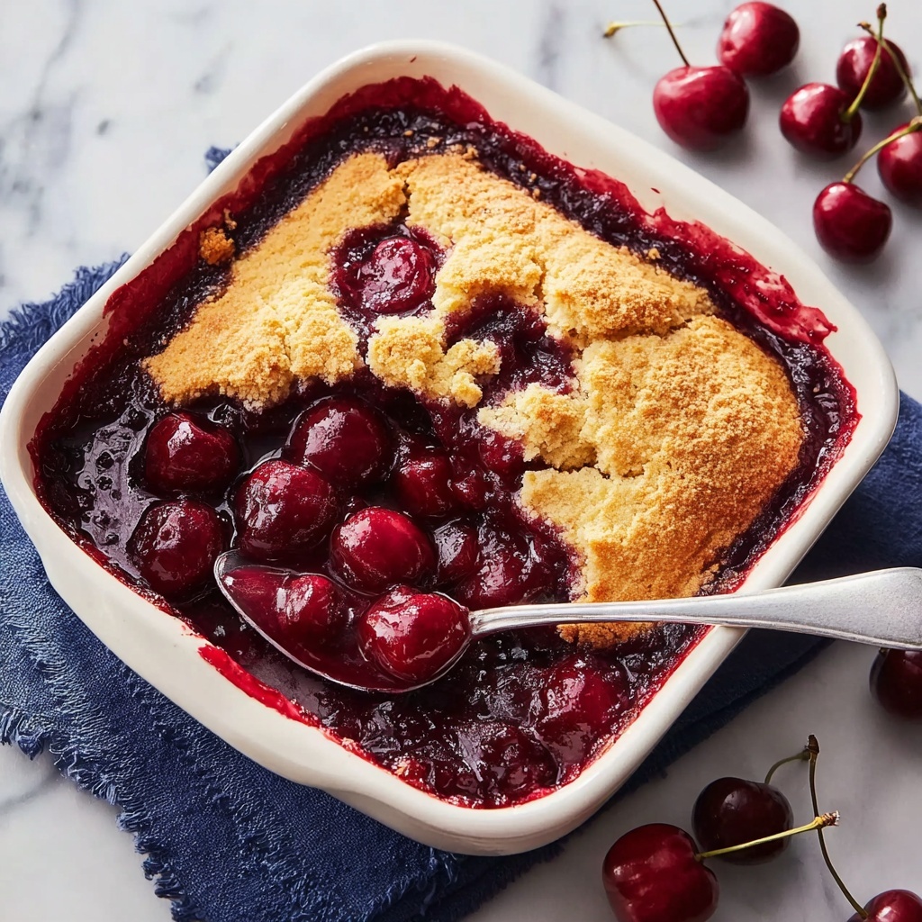 Sweet Cherry Cobbler Recipe - Recipe Image