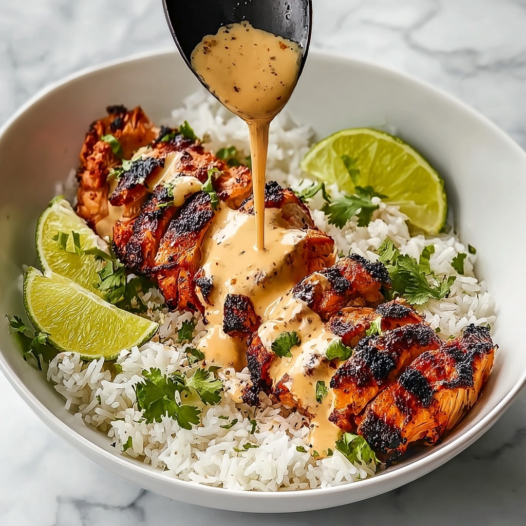 Sweet Chili Chicken Bowl with Coconut Lime Drizzle Recipe - Recipe Image