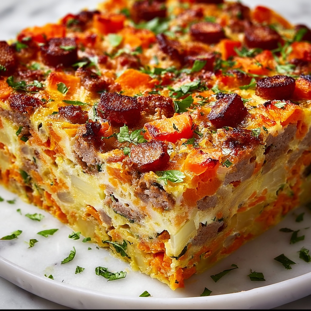 Sweet Potato Hashbrown Breakfast Casserole Recipe - Recipe Image