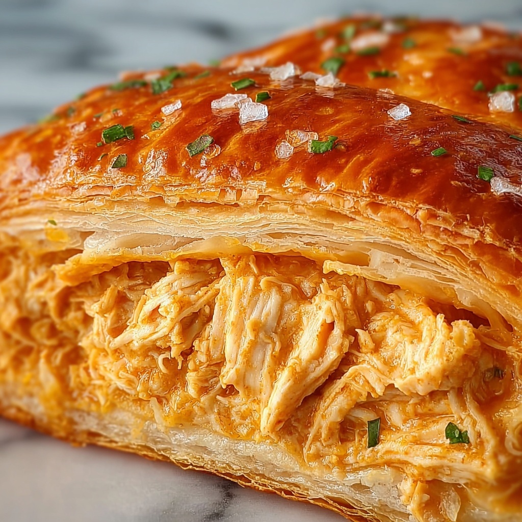 Buffalo Chicken Dip Croissant Sandwiches Recipe - Recipe Image