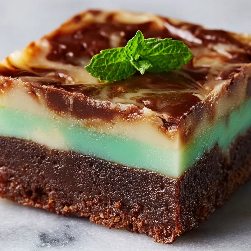 Mint Chocolate Brownies Recipe - Recipe Image