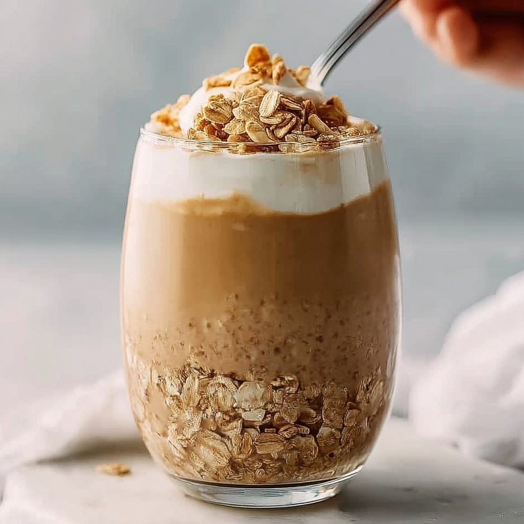 Brown Sugar Shaken Espresso Overnight Oats Recipe - Recipe Image