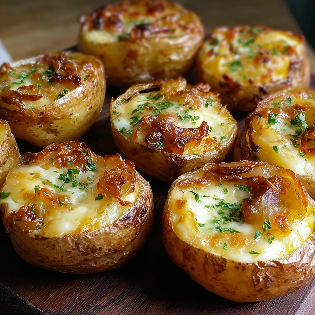 French Onion Baked Potatoes Recipe - Recipe Image