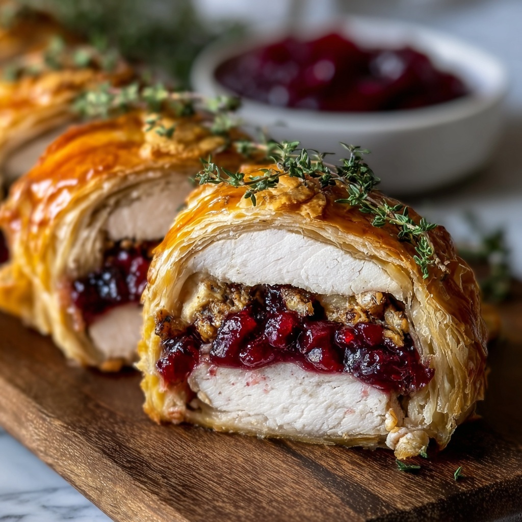 Cranberry Hazelnut Turkey Wellington Recipe - Recipe Image