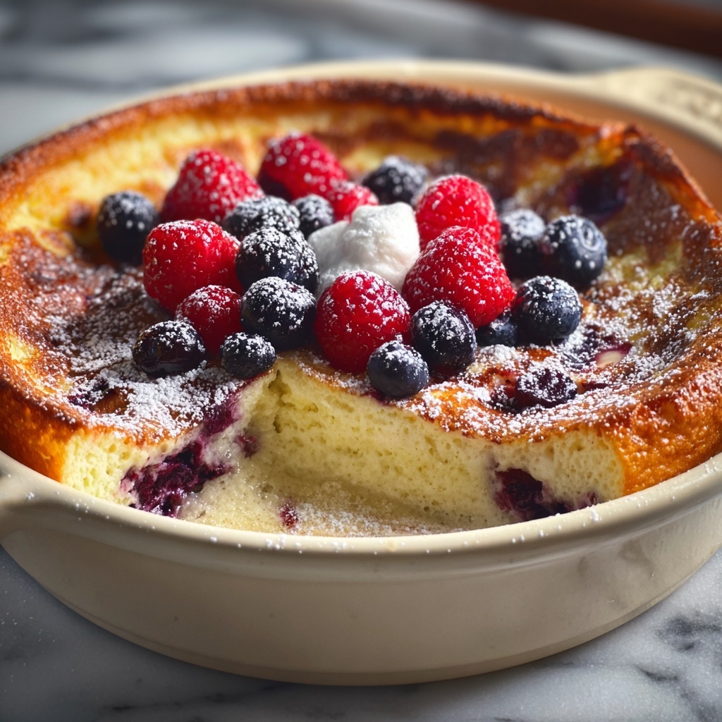 Berries & Cream Stuffed French Toast Casserole Recipe - Recipe Image