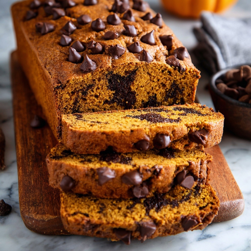 Pumpkin Chocolate Chip Bread Recipe - Recipe Image