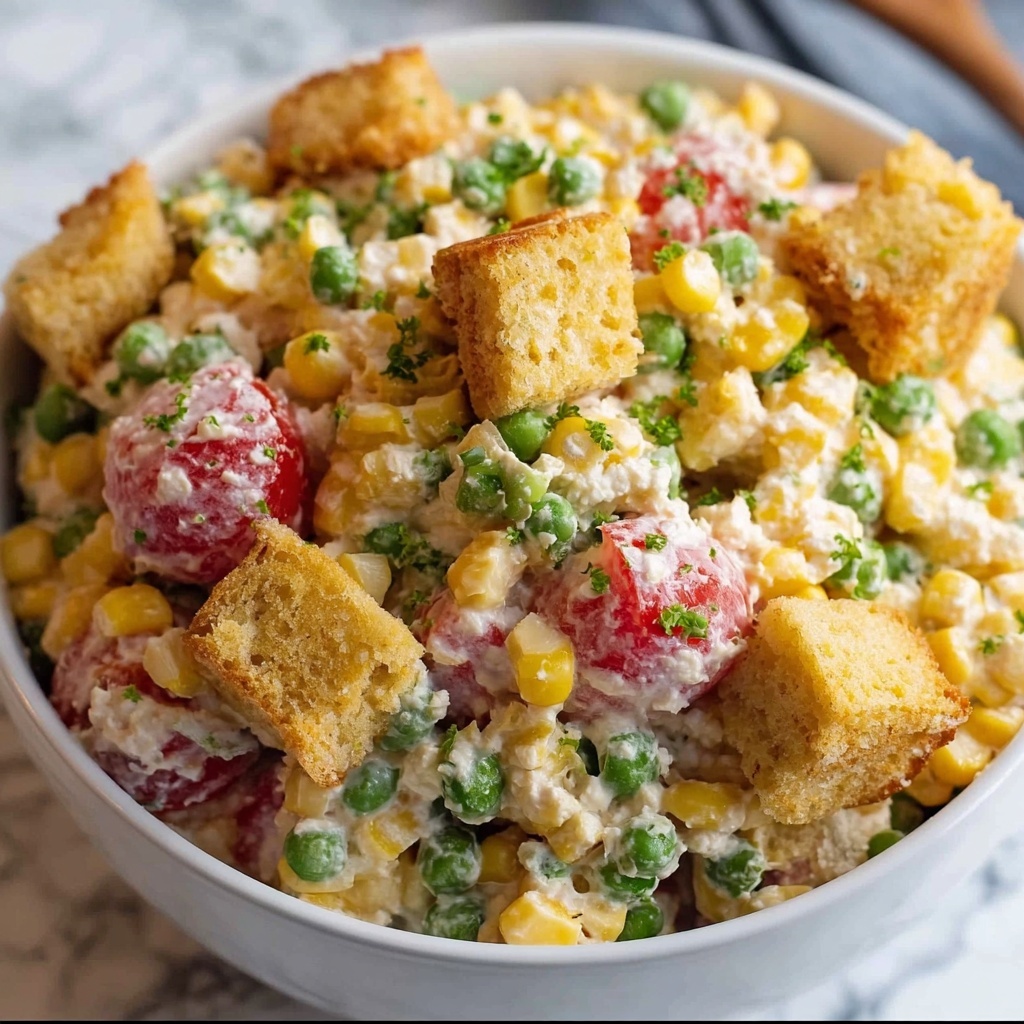 Potluck Cornbread Salad: A Bold Southern Side Dish Recipe - Recipe Image