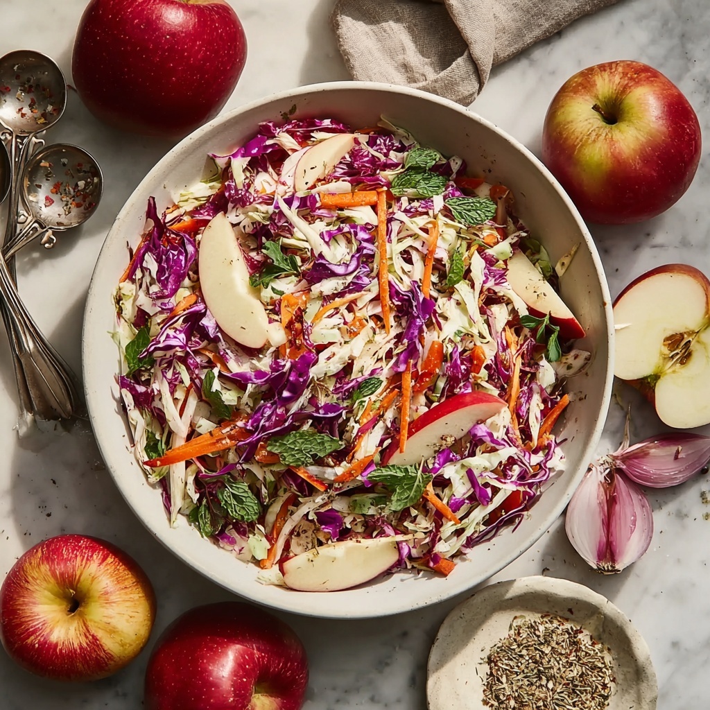 Apple Cabbage Coleslaw with Pecans Recipe - Recipe Image