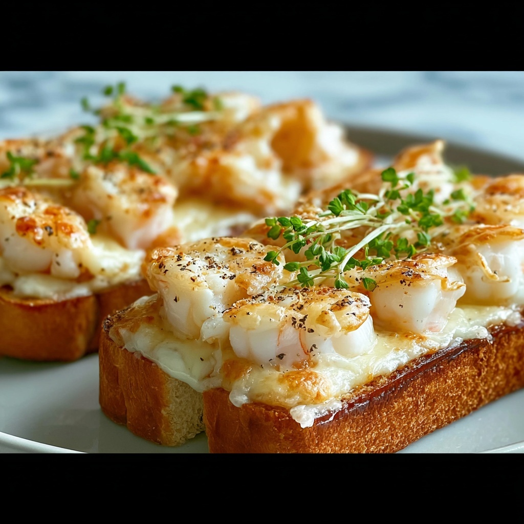 Crab Alfredo-Stuffed Garlic Bread Boats Recipe - Recipe Image