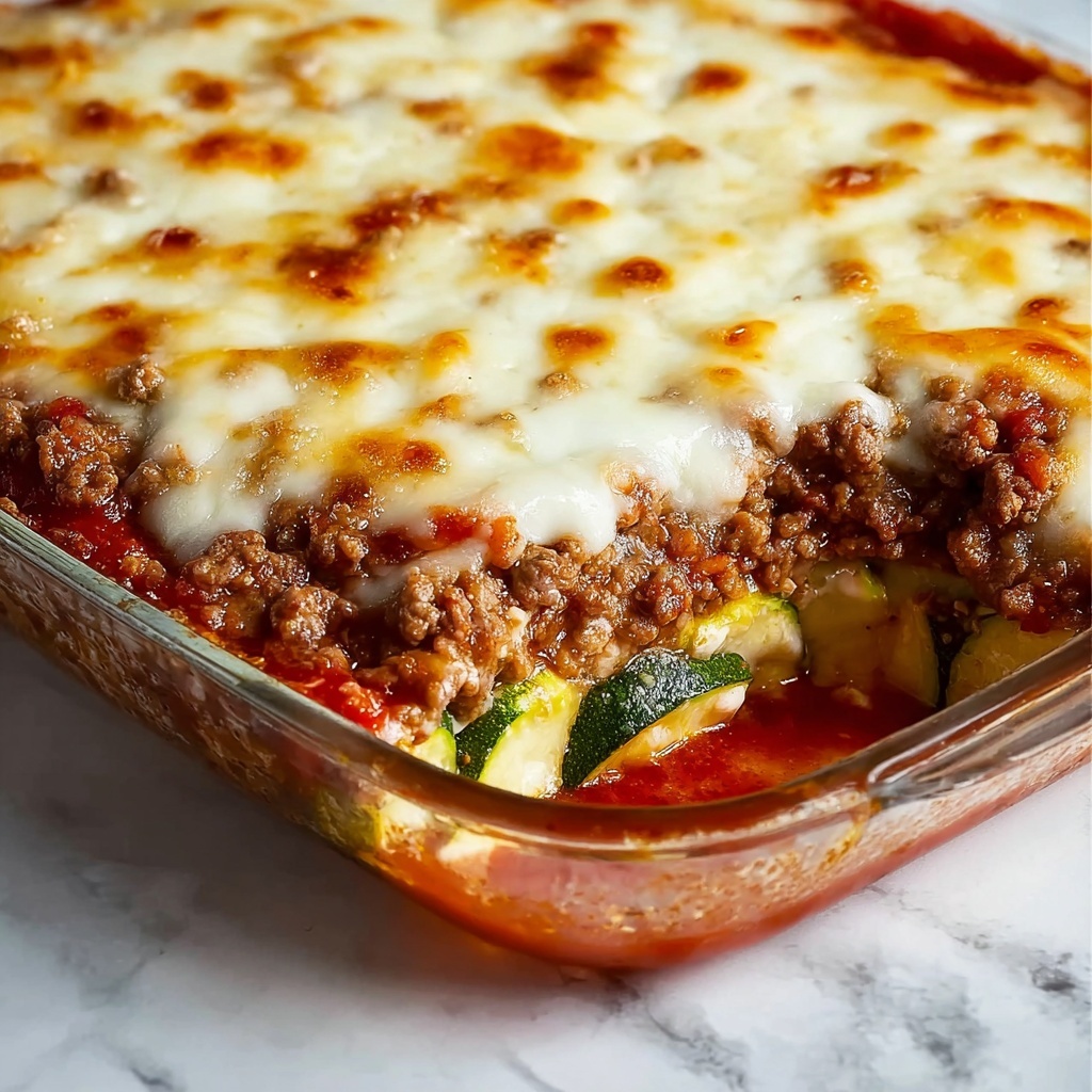 Zesty Zucchini Beef Casserole Recipe - Recipe Image