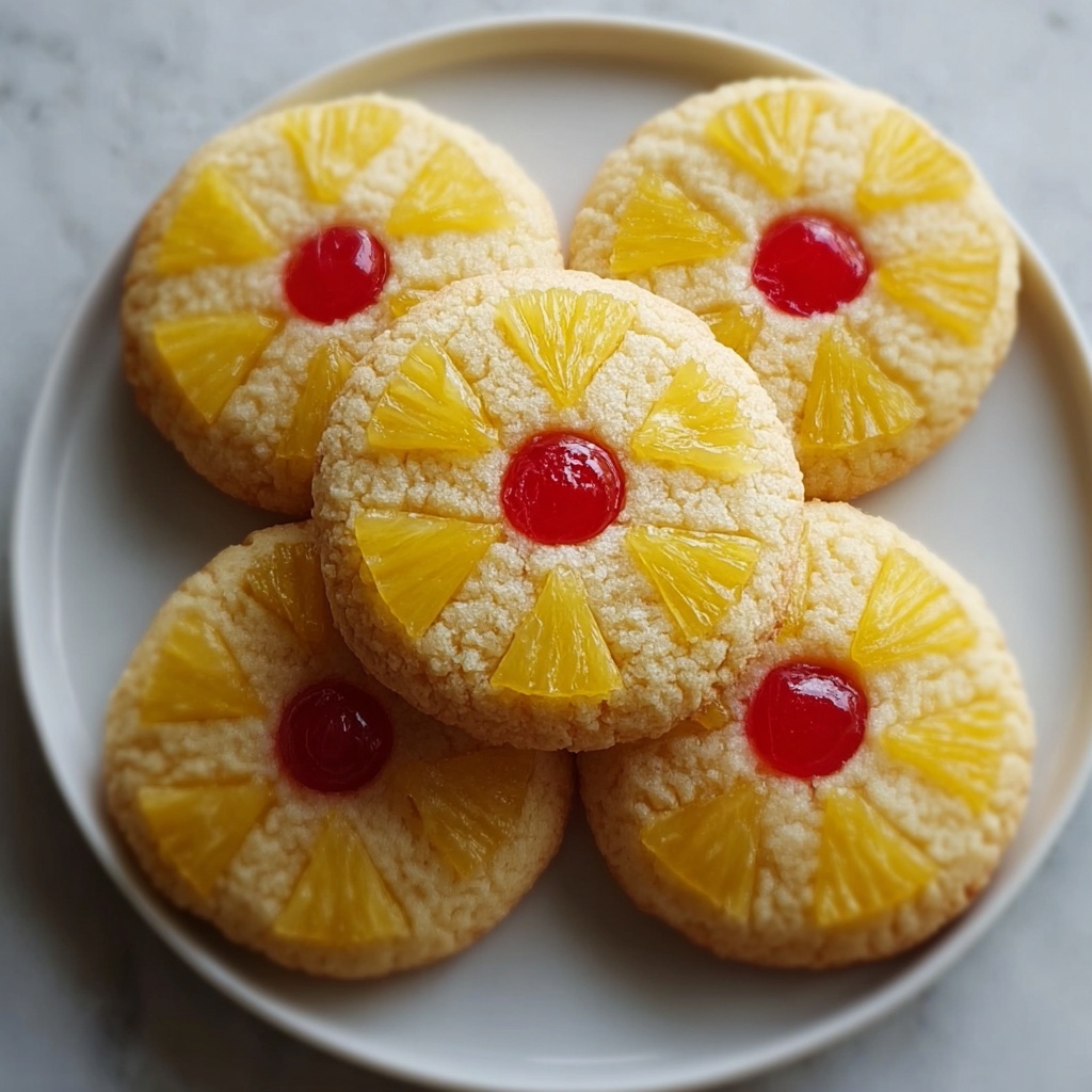 Pineapple Upside Down Sugar Cookies Recipe - Recipe Image