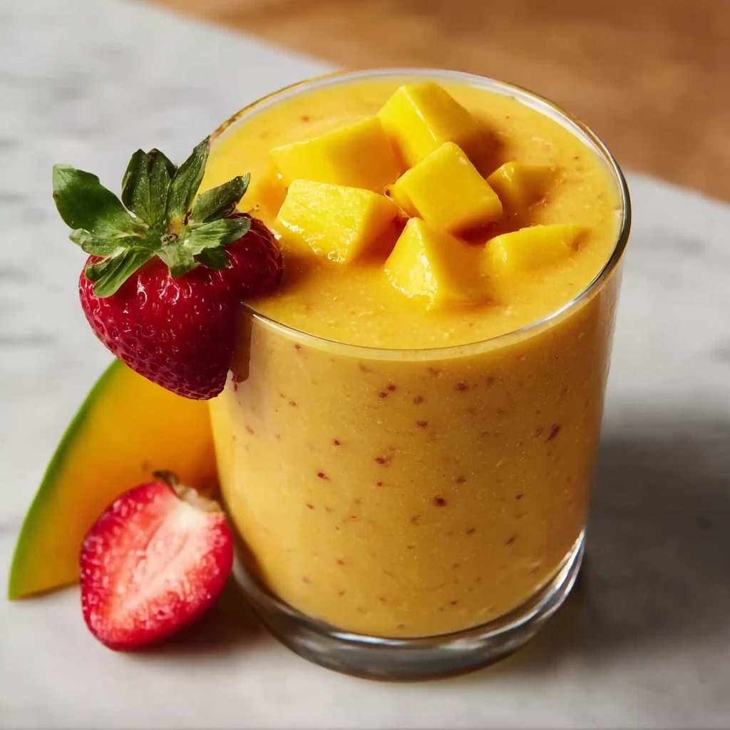 Tropical Mango Pineapple Smoothie Recipe - Recipe Image