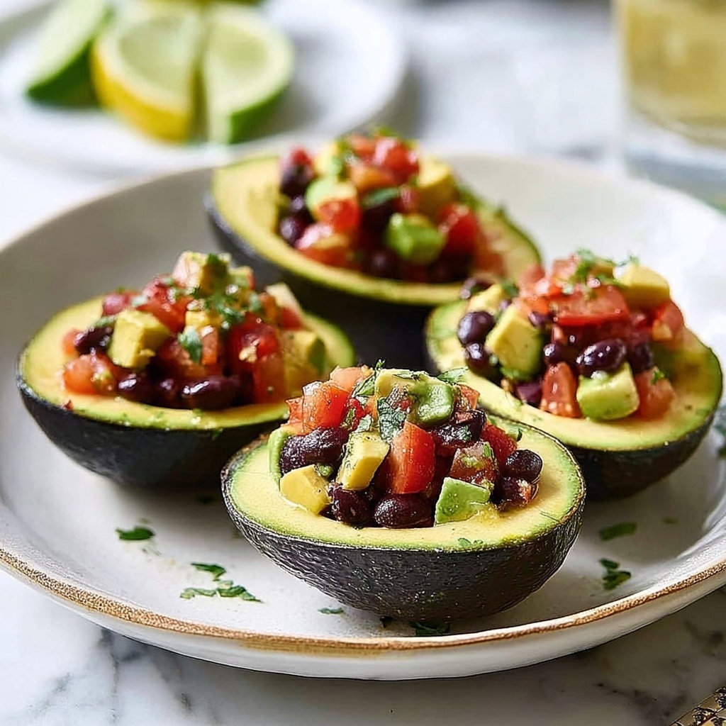 Cowboy Caviar Stuffed Avocados Recipe - Recipe Image