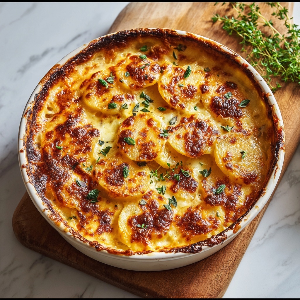 Creamy & Cheesy Au Gratin Potatoes Recipe - Recipe Image