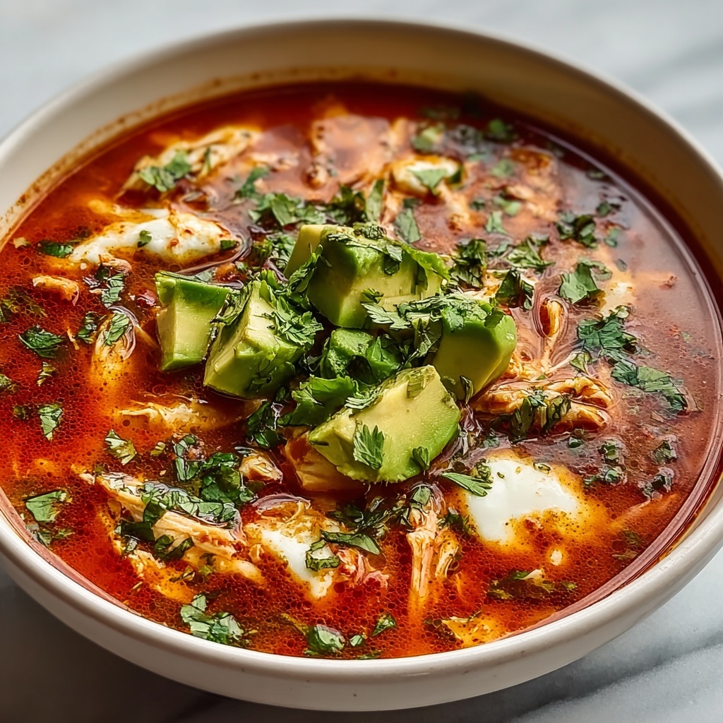 Keto Creamy Chicken Enchilada Soup Recipe - Recipe Image