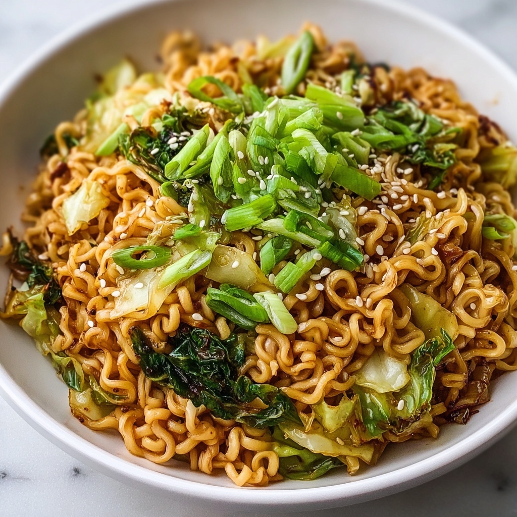 Fried Cabbage Ramen Stir-Fry Recipe - Recipe Image