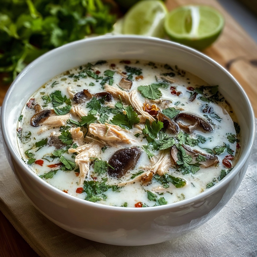 Tom Kha Thai Coconut Soup Recipe - Recipe Image