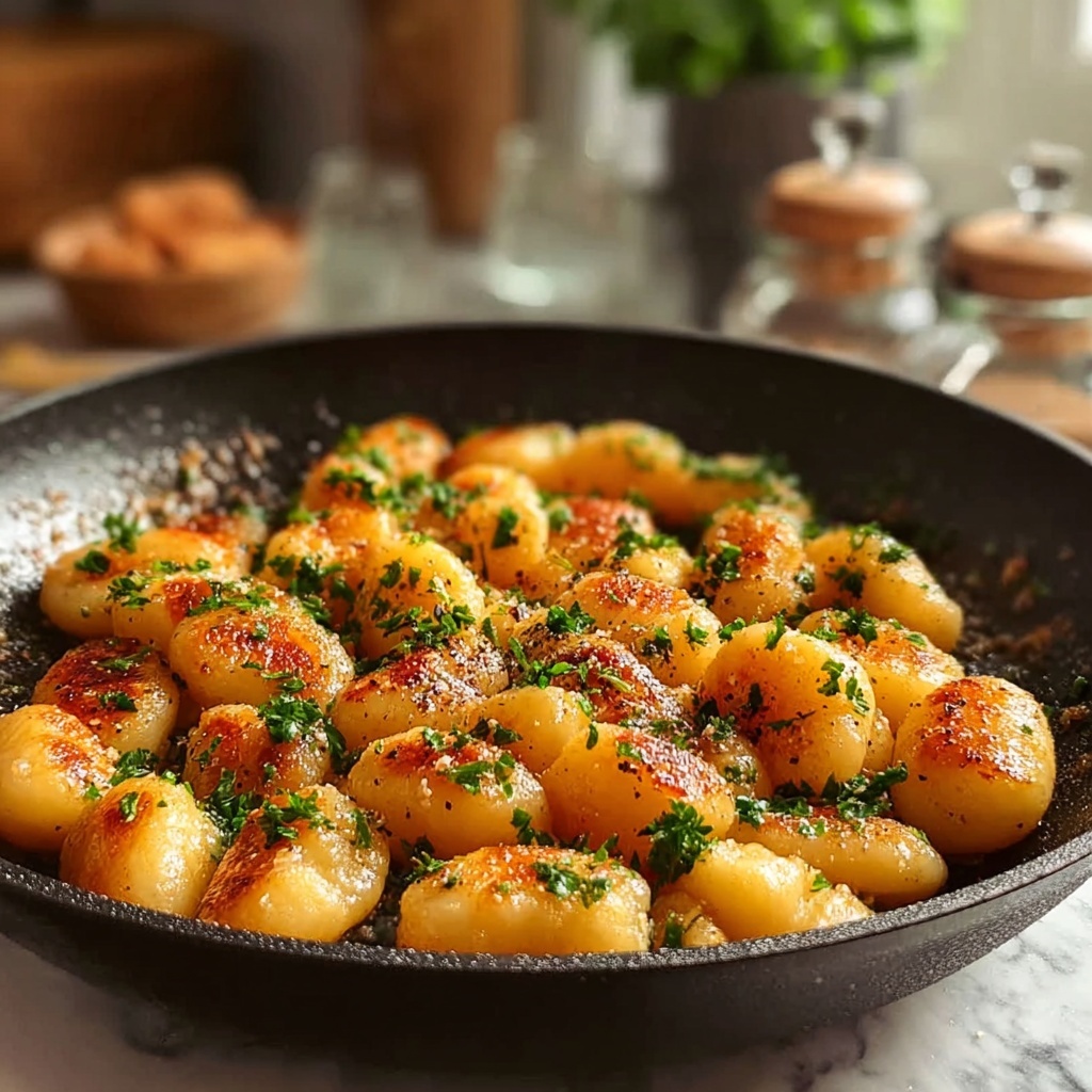 Garlic Chicken Gnocchi Skillet Recipe - Recipe Image