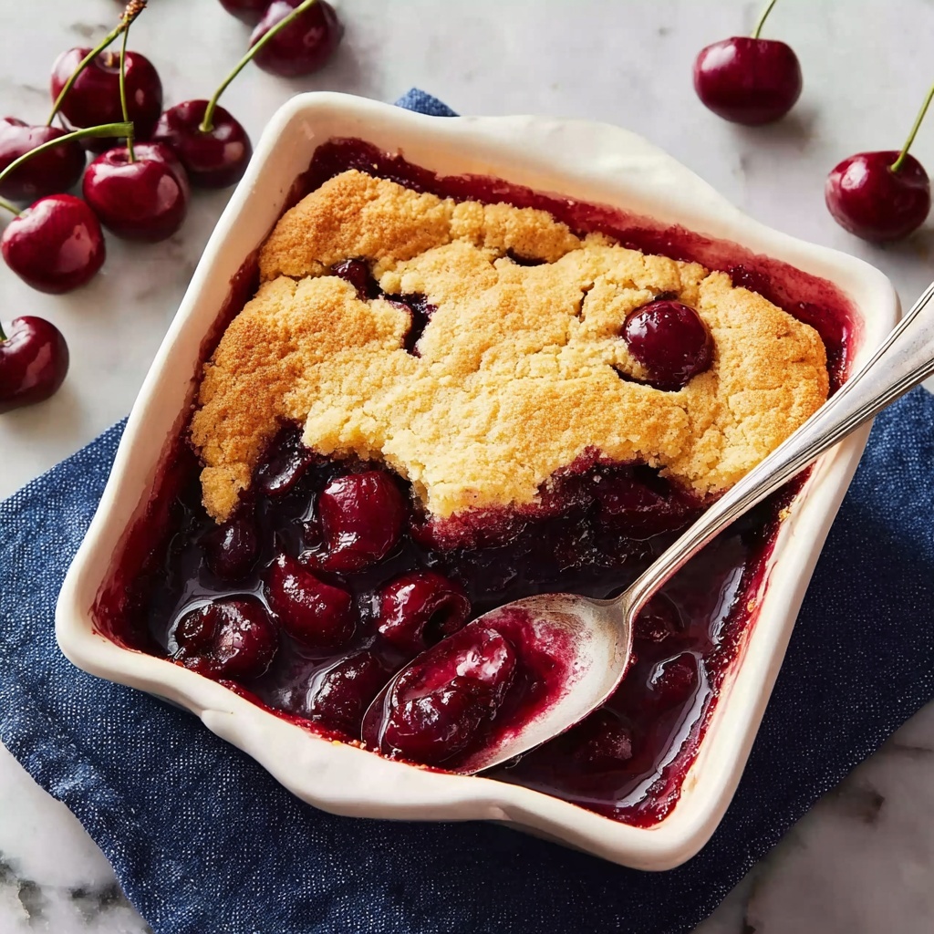 Sweet Cherry Cobbler Recipe - Recipe Image