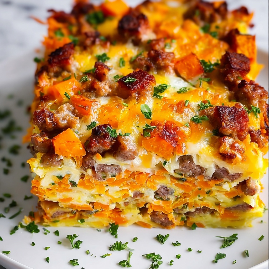 Sweet Potato Hashbrown Breakfast Casserole Recipe - Recipe Image
