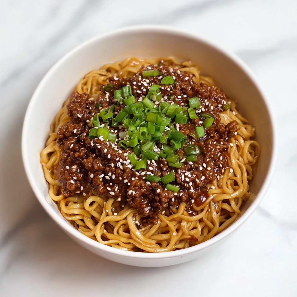 Mongolian Ground Beef Noodles Recipe - Recipe Image
