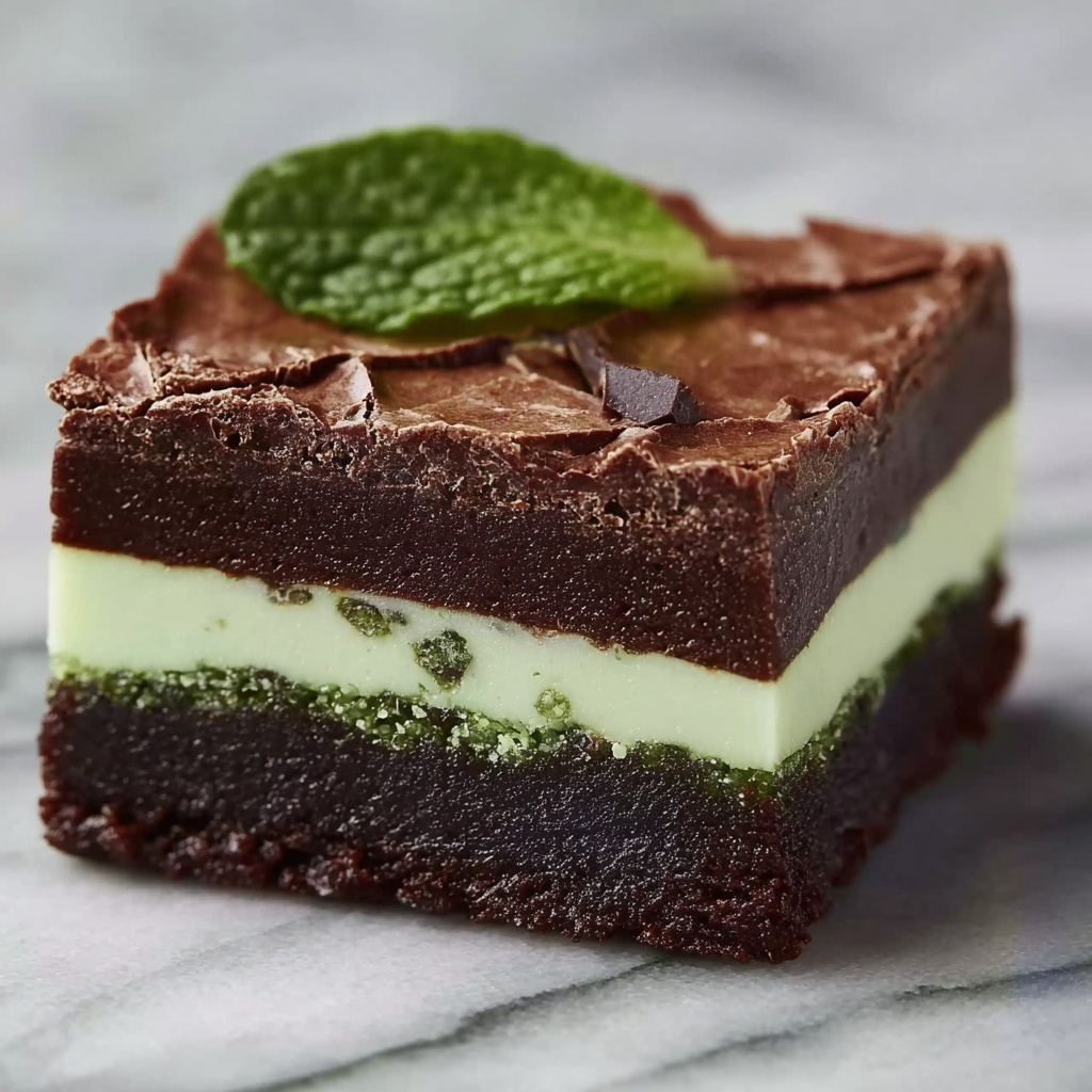 Mint Chocolate Brownies Recipe - Recipe Image